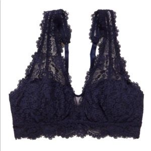 Aerie Navy Lace Bralette